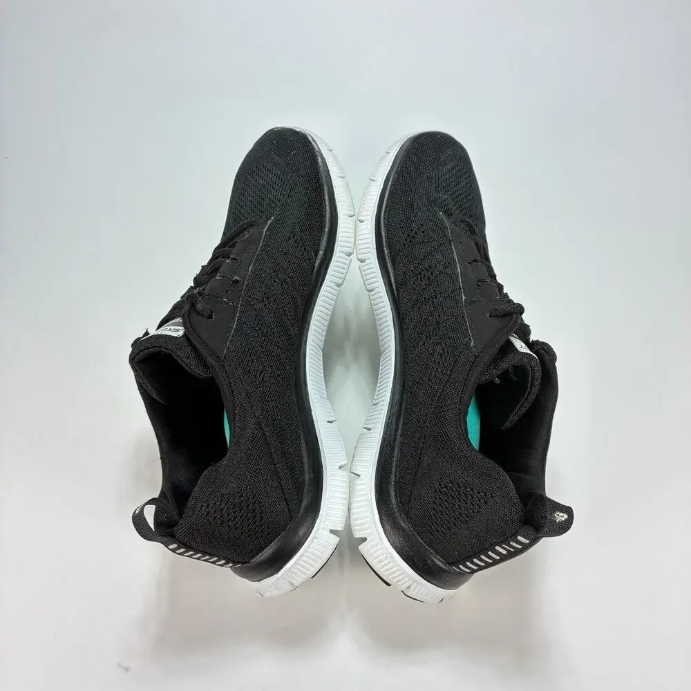 Skechers Flex Appeal Sweet Spot Black White Training Shoes 11729 Womens Size 8.5